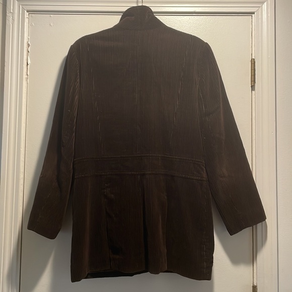 Orvis  Chocolate Brown Corduroy 4 Button Down Jacket - Picture 9 of 10